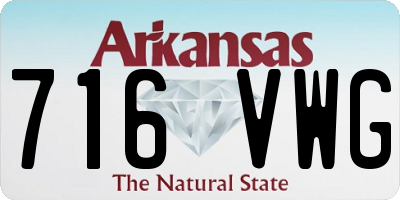 AR license plate 716VWG