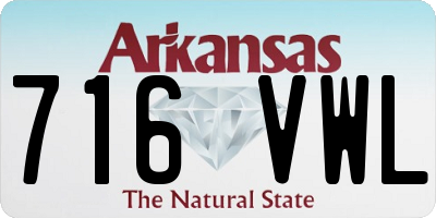 AR license plate 716VWL
