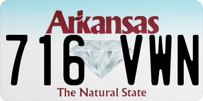 AR license plate 716VWN