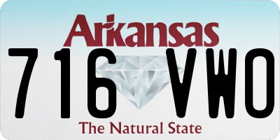 AR license plate 716VWO