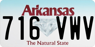 AR license plate 716VWV