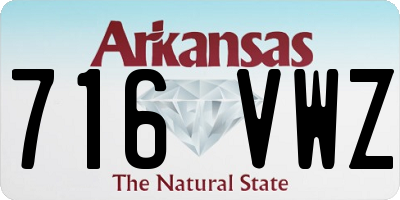 AR license plate 716VWZ