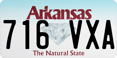 AR license plate 716VXA
