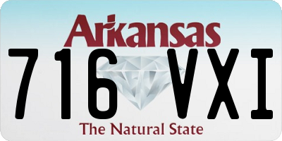 AR license plate 716VXI