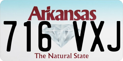 AR license plate 716VXJ