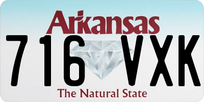 AR license plate 716VXK