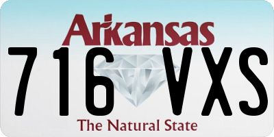 AR license plate 716VXS