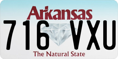 AR license plate 716VXU