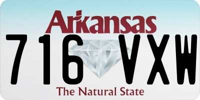 AR license plate 716VXW