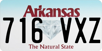 AR license plate 716VXZ