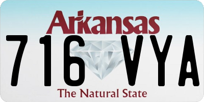 AR license plate 716VYA
