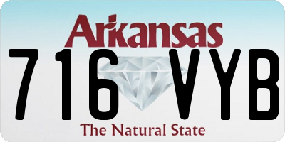 AR license plate 716VYB