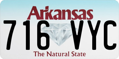 AR license plate 716VYC
