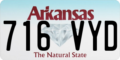 AR license plate 716VYD