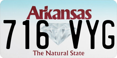 AR license plate 716VYG