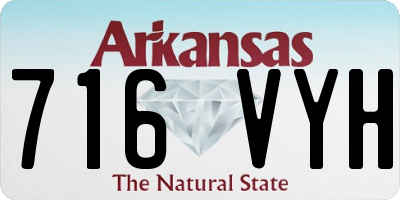 AR license plate 716VYH
