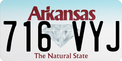 AR license plate 716VYJ