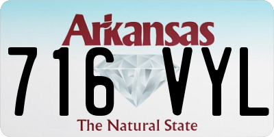 AR license plate 716VYL