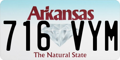 AR license plate 716VYM