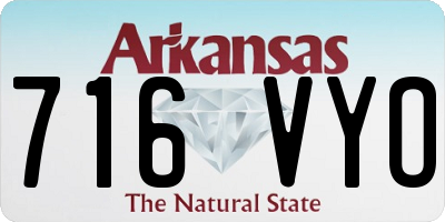 AR license plate 716VYO