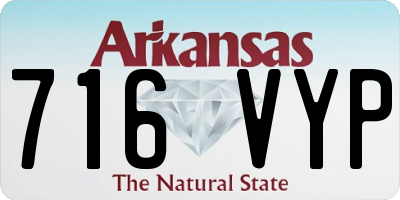 AR license plate 716VYP
