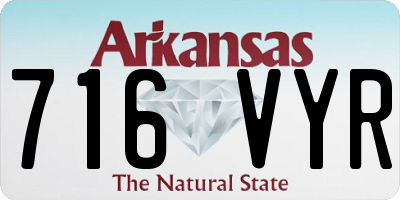 AR license plate 716VYR