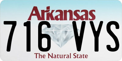 AR license plate 716VYS