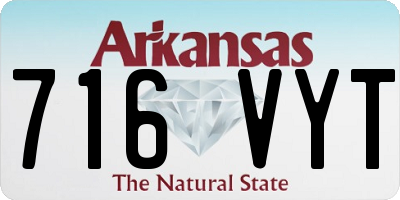 AR license plate 716VYT