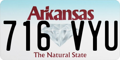 AR license plate 716VYU