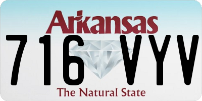 AR license plate 716VYV