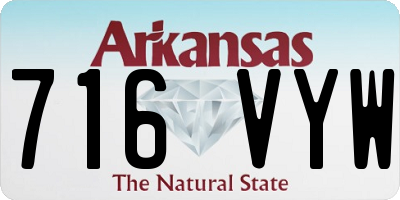 AR license plate 716VYW