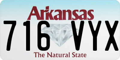 AR license plate 716VYX