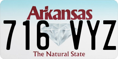AR license plate 716VYZ