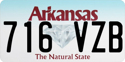AR license plate 716VZB