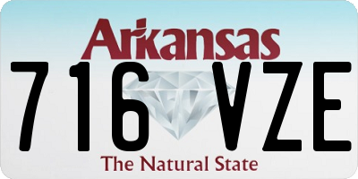 AR license plate 716VZE