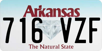 AR license plate 716VZF