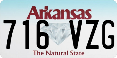 AR license plate 716VZG