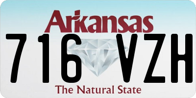 AR license plate 716VZH