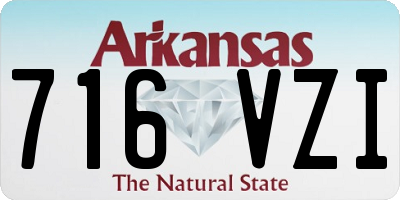 AR license plate 716VZI