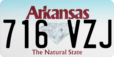 AR license plate 716VZJ