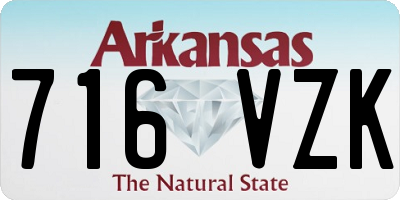 AR license plate 716VZK