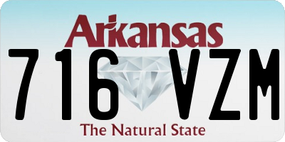 AR license plate 716VZM