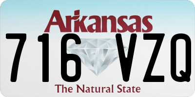 AR license plate 716VZQ
