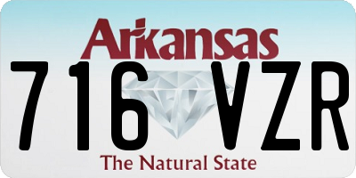 AR license plate 716VZR