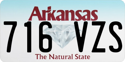 AR license plate 716VZS