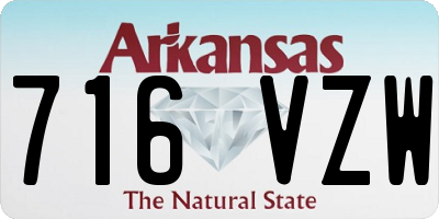 AR license plate 716VZW