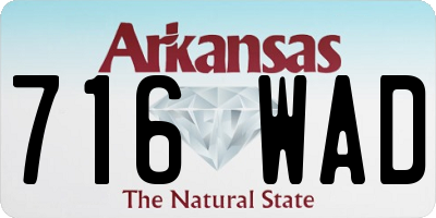 AR license plate 716WAD
