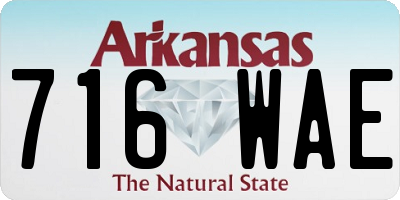 AR license plate 716WAE