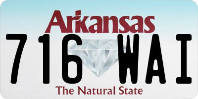 AR license plate 716WAI