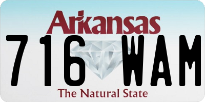 AR license plate 716WAM